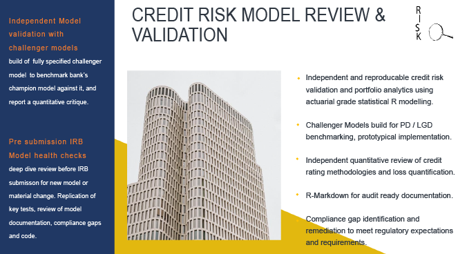 CREDIT RISK REVIEW and VALIDATION